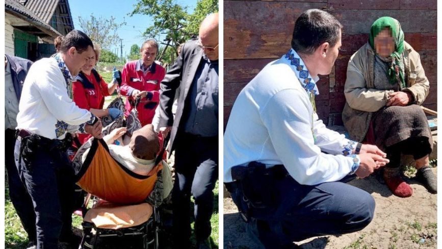 На Хмельниччині поліцейські врятували життя прикутій до ліжка пенсіонерці (ФОТО)