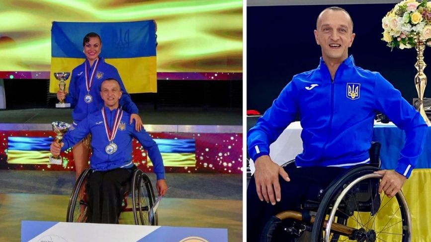 Нетішинець Іван Сівак здобув три «золота» на Кубку світу з танців на візках