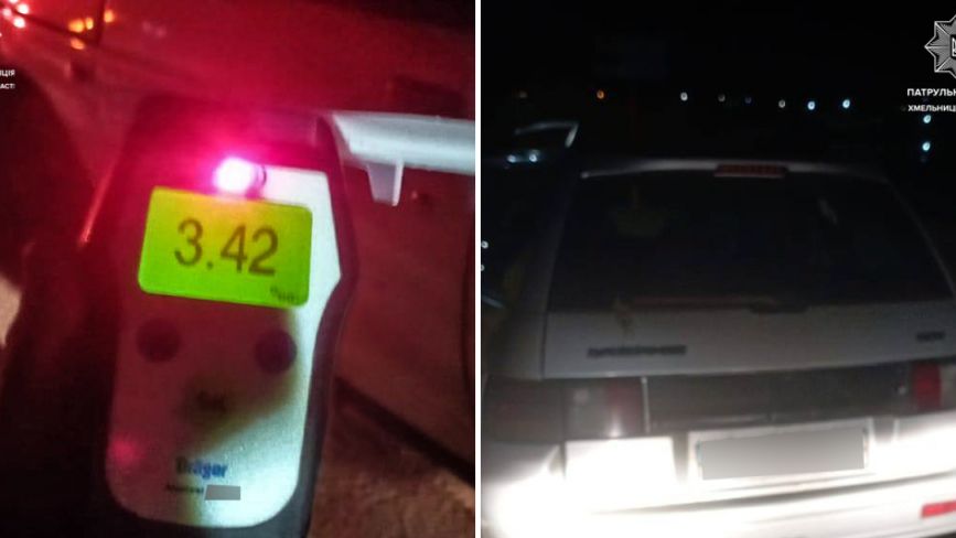Перевищив норму в 17 разів: в Дубовому зупинили пʼяного водія