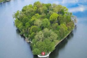 У Хмельницькому посеред річки залишили собаку. Її врятували (ВІДЕО)