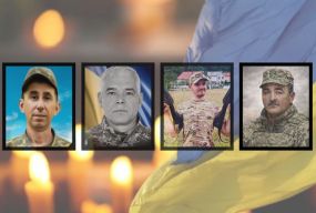 На щиті повертаються четверо військових з Хмельниччини: Гонта Василь, Зінатулін Рустам, Лісовий Валентин і Марков Ігор