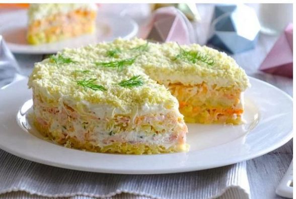 Рецепт дня. Готуємо салат "Мімоза" з сиром, маслом і морквою