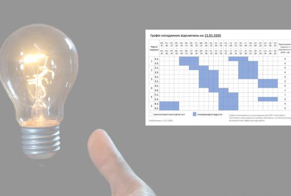 Графік погодинних відключень світла у Хмельницькому та області на 12 січня