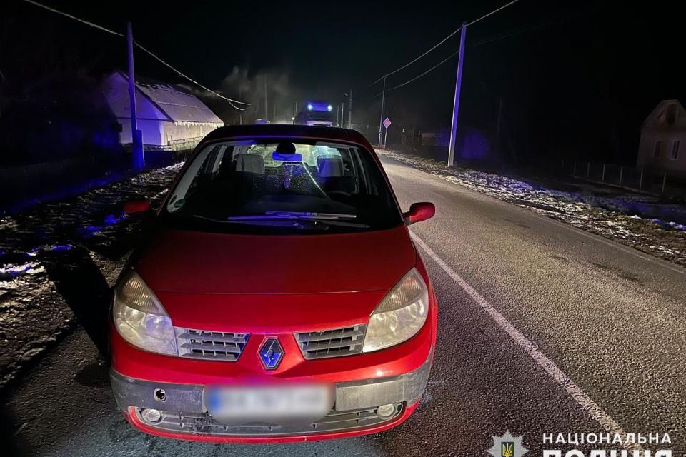 У Хмельницькому районі «Renault» збило жінку
