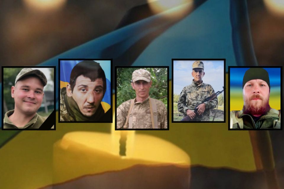 На Хмельниччині прощались із п'ятьма воїнами. Наймолодшому було 22