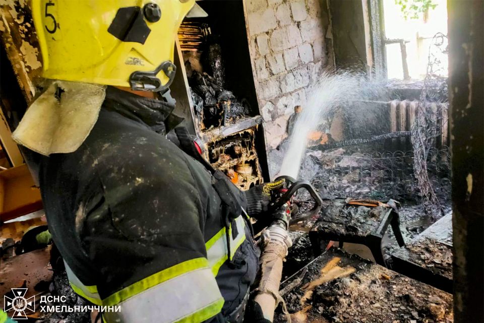 На Хмельниччині вогонь забрав життя чоловіка