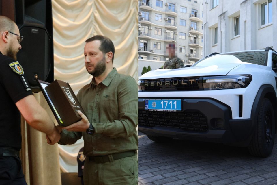 Поліцейські Хмельниччини отримали відзнаки та автомобілі з нагоди ювілею