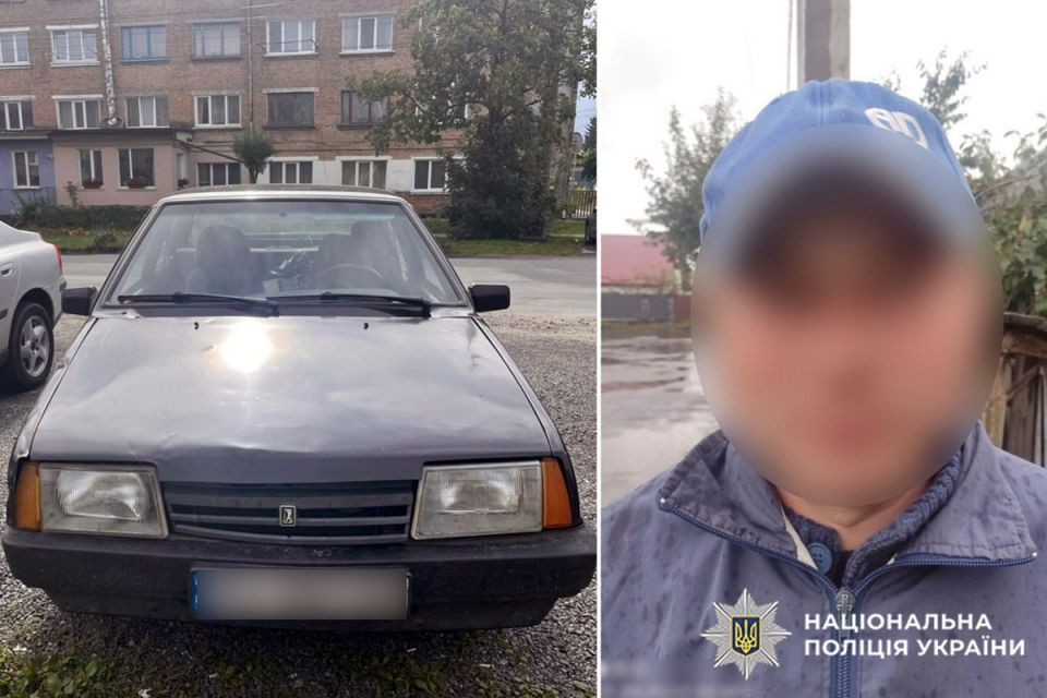 П’яний мешканець Хмельниччини викрав ВАЗ і катався всю ніч
