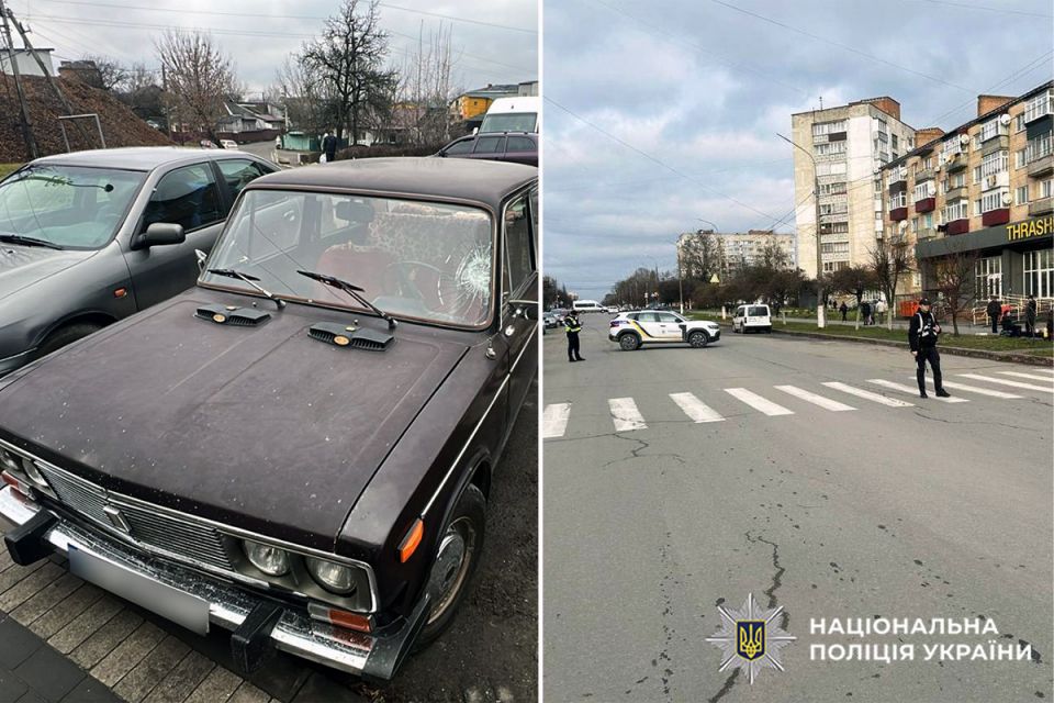 У Шепетівці на "зебрі" збили 81-річного пішохода: пенсіонер у лікарні