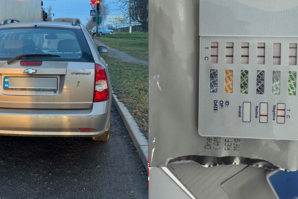 На Хмельниччині спіймали водія «під кайфом» — він порушував ПДР