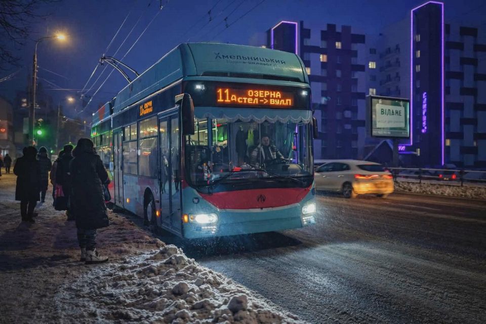 У Хмельницькому частина тролейбусів не вийшла на маршрути
