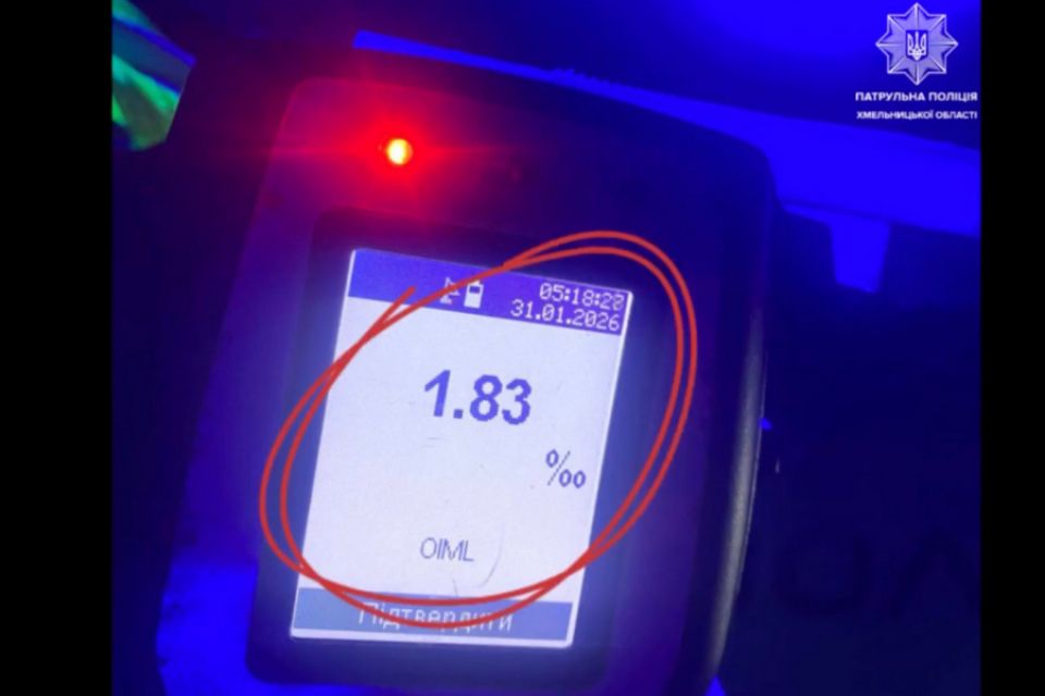 У понад 9 разів вище норми: на Водопровідній зупинили п’яного водія