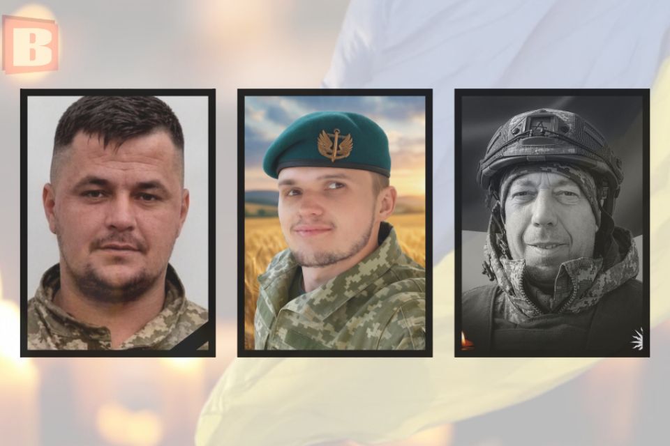 На щиті повертаються жителі Хмельниччини: Горбатенко Андрій, Кольцов Богдан та Семенюшко Андрій