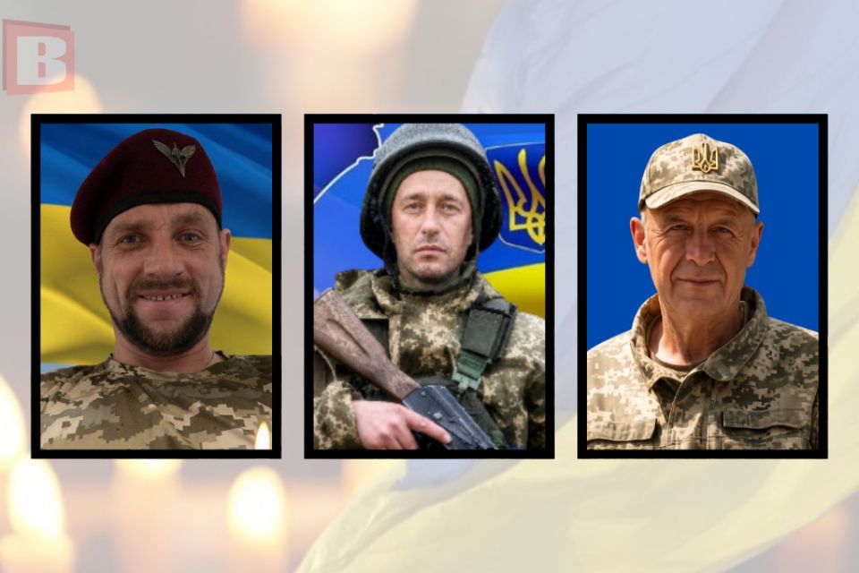 На щиті повертаються воїни з Хмельниччини — Олег Болюх, Сергій Постернак та Віктор Ткач