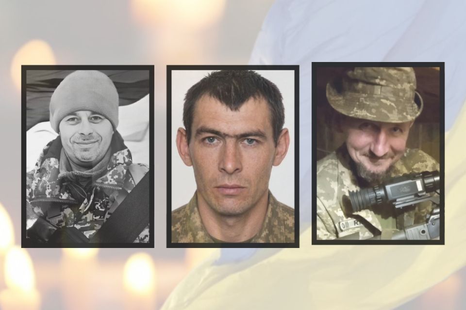 На щиті повертаються троє військових з Хмельниччини: Геннадій Камінський, Микола Степанюк та Павло Шевчук