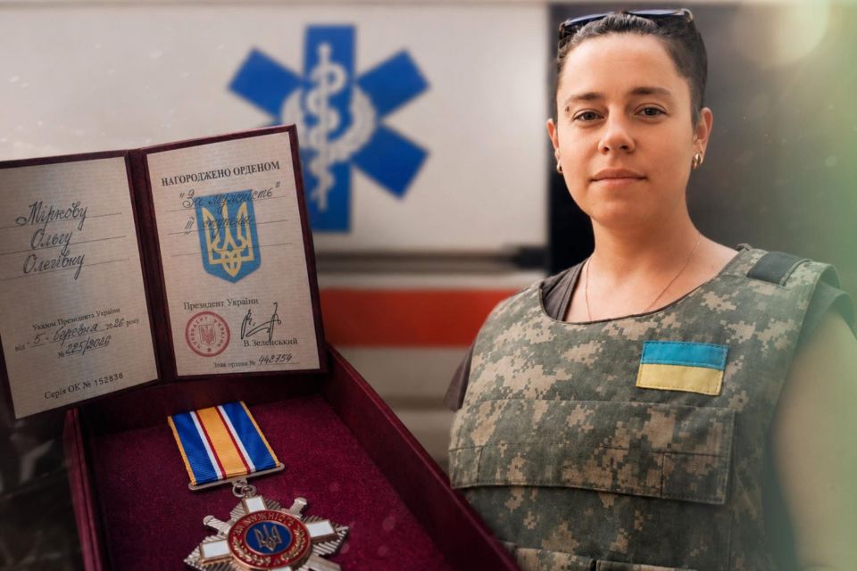 Бойову медикиню з Хмельниччини нагородили орденом «За мужність»