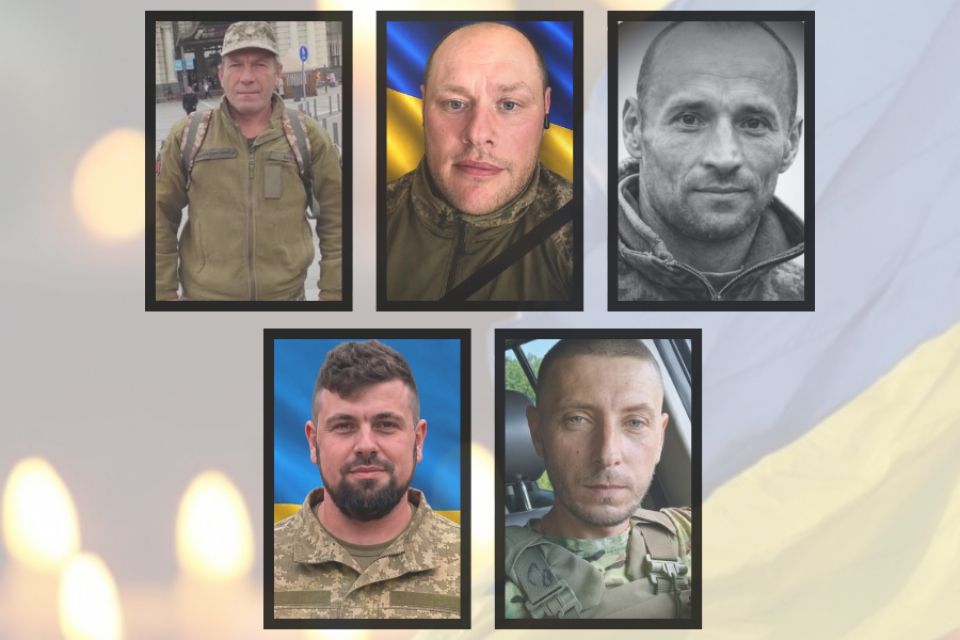 На війні загинуло пʼятеро жителів Хмельниччини: Олег Багрій, Олександр Білецький, Олег Жуківський, Сергій Лоб, Василь Яковчук