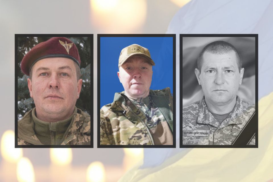 На щиті повертаються троє воїнів з Хмельниччини: Федір Алєксєєв, Ігор Кучерявенко та Руслан Шаровський
