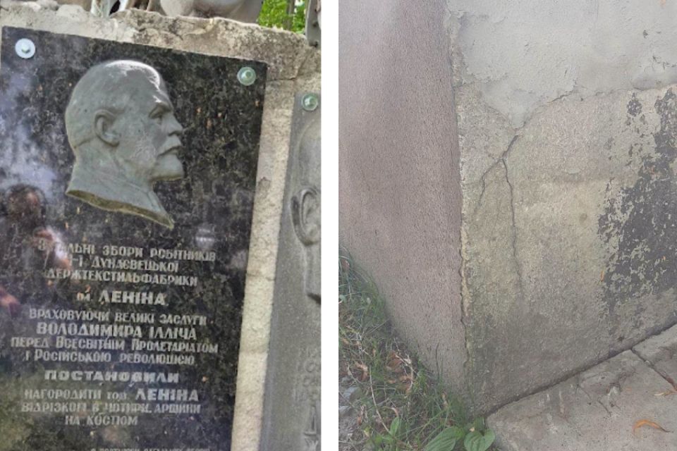 У Дунаївцях демонтували останнього Леніна в Україні