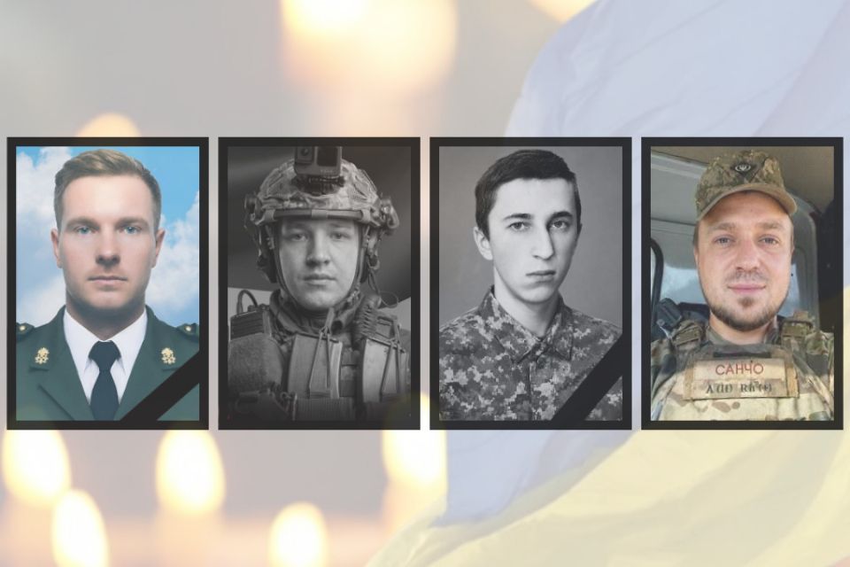 Хмельниччина втратила чотирьох воїнів: Руслана Войта, Павла Кучера, Олега Лаврука, Олександра Мелиха