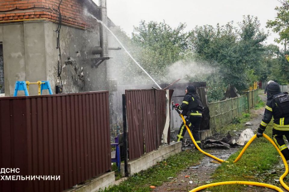 На Хмельниччині збили 12 БпЛА: є пожежі в житловому будинку та на підприємстві