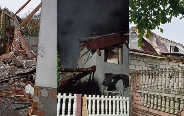 Пожежа після падіння БпЛА зруйнувала будинок родини Сімчуків в Гречанах