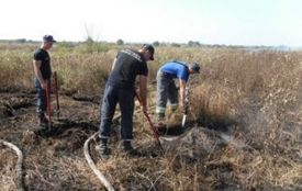 В Ізяславському районі горів торф