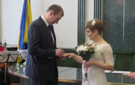 Три місяці залицянь і до шлюбу: хмельничани Сергій та Валентина одружились за добу