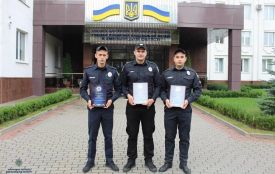 Троє хмельницьких патрульних отримали нагороди за "блискучу" роботу