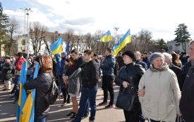 «Все, як завжди, — зігнали»: яким був виступ Петра Порошенка у Хмельницькому (ФОТО)