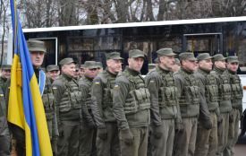 У Хмельницькому відзначили річницю створення Нацгвардії: пройшлися маршем та показали військову техніку