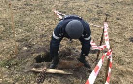 Міни, снаряди та гранати: біля Ярмолинців відкопали арсенал старих боєприпасів