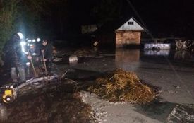 У Теофіпольському районі дощем затопило житловий будинок