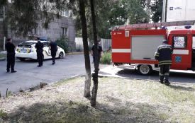 У центрі Хмельницького рятувальники ловили змію