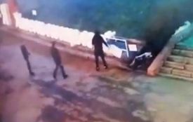 З’явилося відео на якому вандали трощать фотозону біля ЦУМу. Що кажуть у поліції
