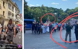 Хресна хода з кольорами російського прапору рухається Хмельниччиною: що відомо