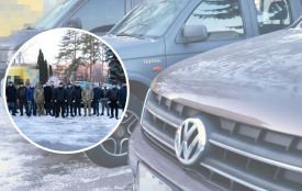 На Хмельниччині придбали автівки для батальйону, який збиває ракети та “шахеди”
