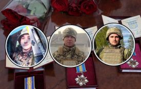 Рідним загиблих воїнів з Хмельницького району вручили ордени «За мужність»