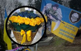 Хмельничанка Дар’я створює для загиблих вічні букети. Найбільший зробила для полеглого чоловіка