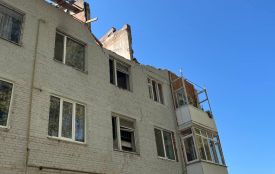 Пошкоджений шахедом будинок у Хмельницькому: яка ситуація зараз (ФОТО, ВІДЕО)