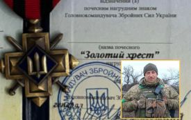 Головнокомандувач ЗСУ нагородив «Золотим хрестом» військового з Хмельницького району