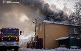 У Дубовому горів будинок