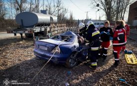 «Mercedes» загорівся після ДТП: загинула жінка