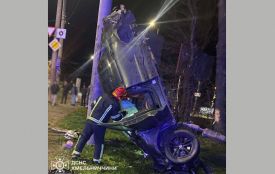 В ДТП на Катіоні перекинувся «Ford». Водій в лікарні