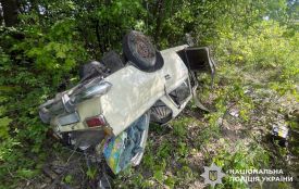 На Хмельниччині перекинувся «москвич». Травмувалася жінка