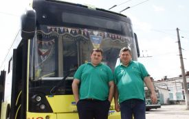 Династія водіїв в «Електротрансі»: історія батька й сина Юрія та Сергія Сороки