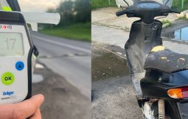У Дубовому зупинили п’яного водія скутера