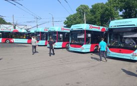 П’ять нових тролейбусів вже у Хмельницькому. Що в них є та коли вийдуть на маршрути?
