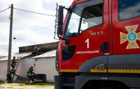 У Хмельницькому сталась пожежа на приватному підприємстві