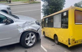 У Хмельницькому п'яний водій в'їхав у автобус